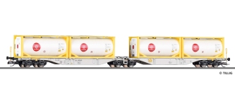 Tillig 18074 - TT - Containertragwagen eurotrainer, DB AG, Ep. VI